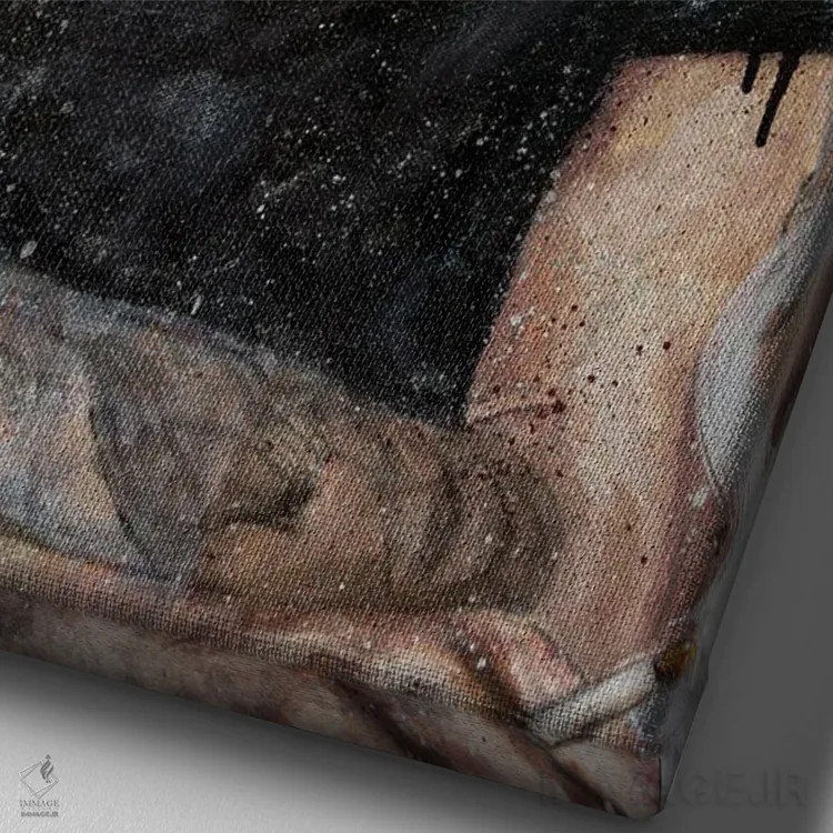 تابلو دکوراتیو آنتونی بورباور اثر کدی سن - نمای نزدیک بافت بوم