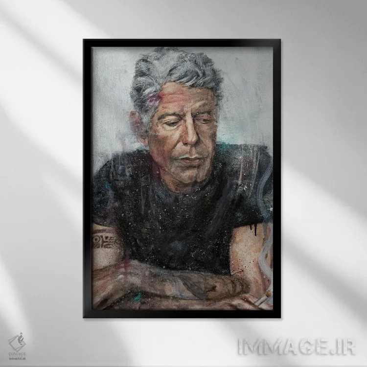 تابلو دکوراتیو آنتونی بورباور اثر کدی سن - نمای قابدار مشکی