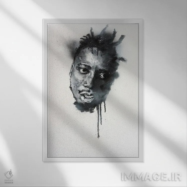 تابلو دکوراتیو اولد درتی بسترد اثر کدی سن - نمای قابدار سفید