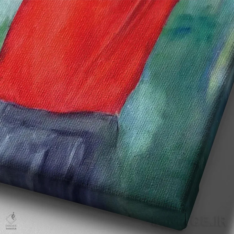 تابلو دکوراتیو تایگر وودز اثر کدی سن - نمای نزدیک بافت بوم