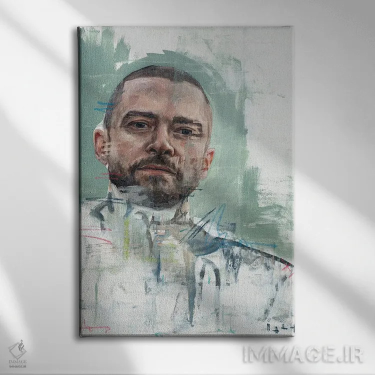 تابلو دکوراتیو تیمبرلیک اثر کدی سن - نمای روبهرو روی دیوار