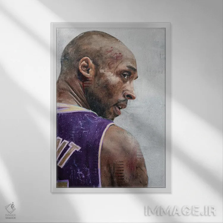 تابلو دکوراتیو کوبه اثر کدی سن - نمای قابدار سفید