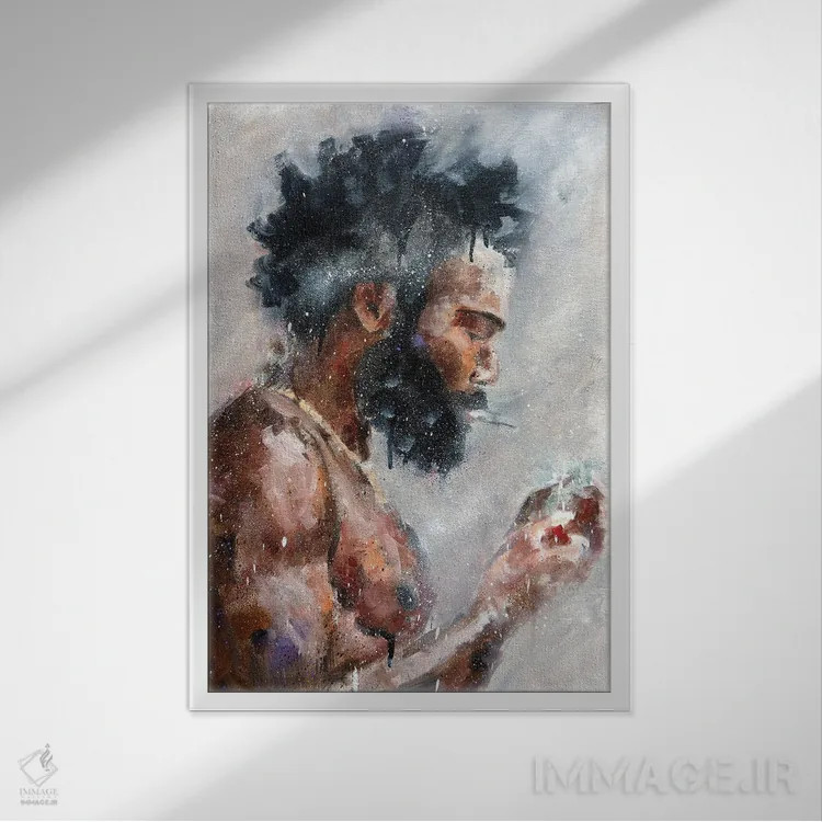 تابلو دکوراتیو چایلدیش گامبینو اثر کدی سن - نمای قابدار سفید