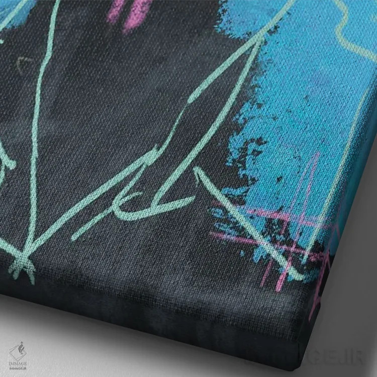 تابلو دکوراتیو بیل موری اثر کدی سن - نمای نزدیک بافت بوم