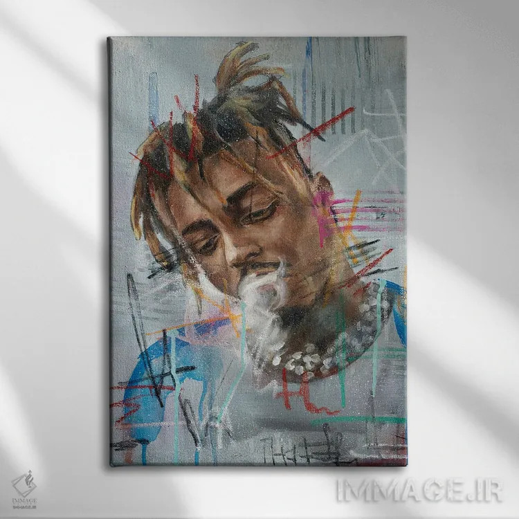 تابلو دکوراتیو جوس ورلد اثر کدی سن - نمای روبهرو روی دیوار