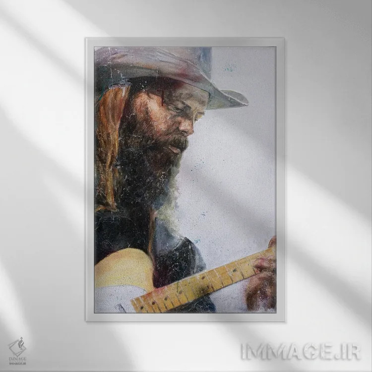 تابلو دکوراتیو استیپلتون اثر کدی سن - نمای قابدار سفید