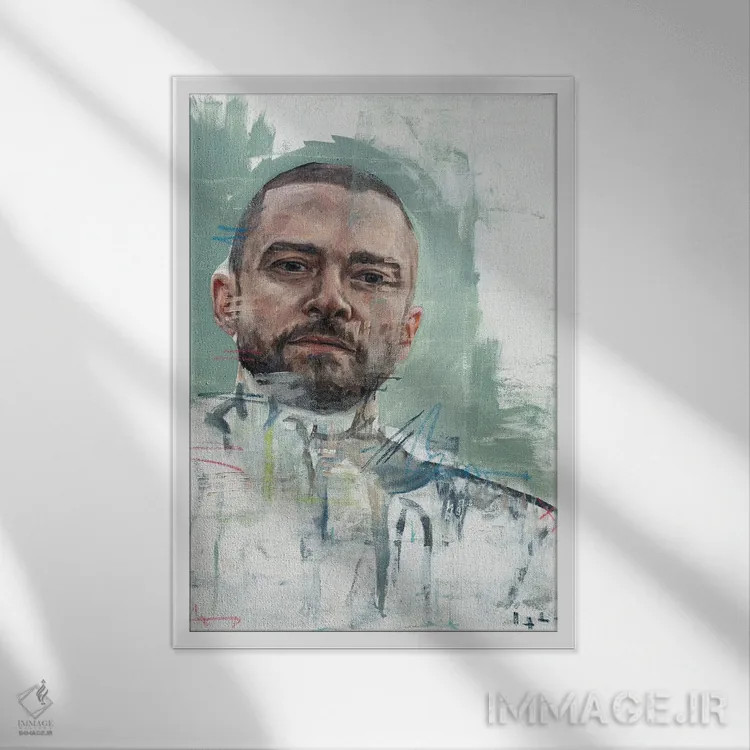 تابلو دکوراتیو تیمبرلیک اثر کدی سن - نمای قابدار سفید