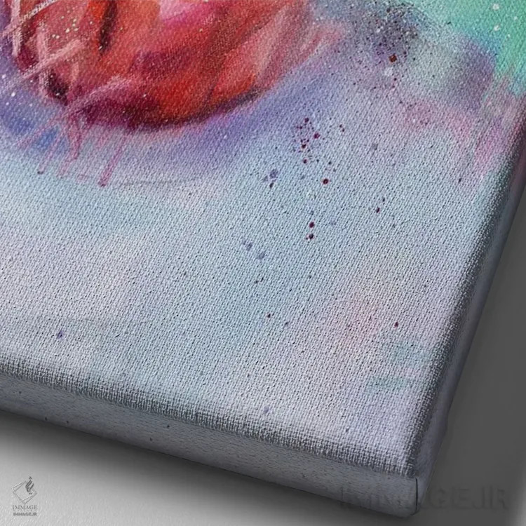 تابلو دکوراتیو ناپلئون داینامایت اثر کدی سن - نمای نزدیک بافت بوم