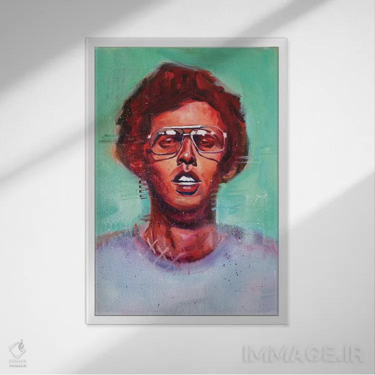 تابلو دکوراتیو ناپلئون داینامایت اثر کدی سن - نمای قابدار سفید