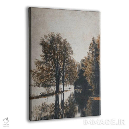 تابلو دکوراتیو آب بالا یکم اثر شارلوت ادر - نمای پرسپکتیو محصول