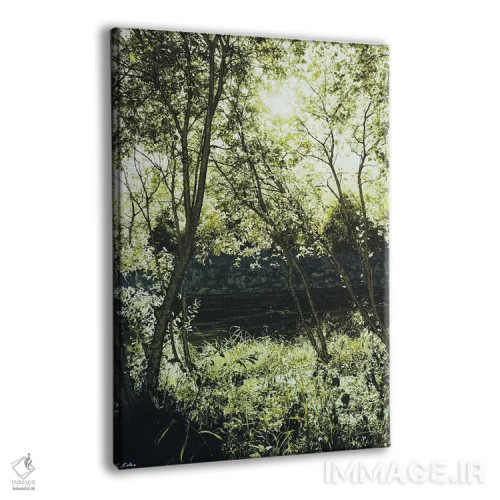 تابلو دکوراتیو اخرا سبز یکم اثر شارلوت ادر - نمای پرسپکتیو محصول