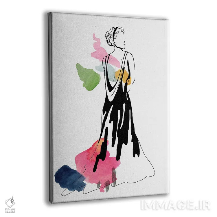 تابلو مینیمال رنگ مد دوم اثر دیزاین کورین رز - نمای پرسپکتیو محصول