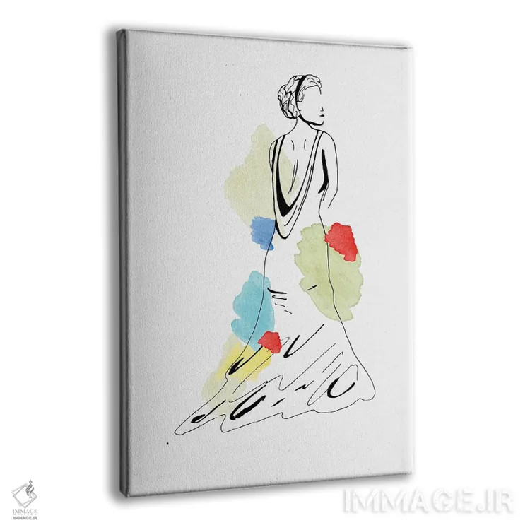 تابلو مینیمال شکوه مد یکم اثر دیزاین کورین رز - نمای پرسپکتیو محصول