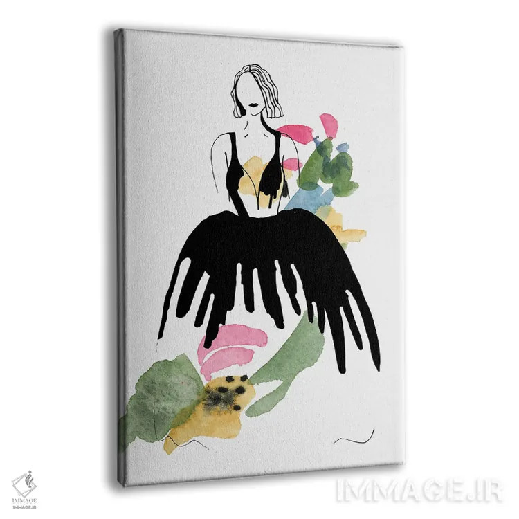 تابلو مینیمال رنگ مد سوم اثر دیزاین کورین رز - نمای پرسپکتیو محصول