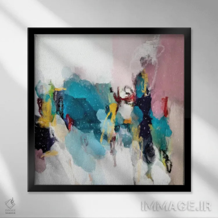 تابلو دکوراتیو اللگرا ۱ اثر رباورهاا کریستوا - نمای قابدار مشکی