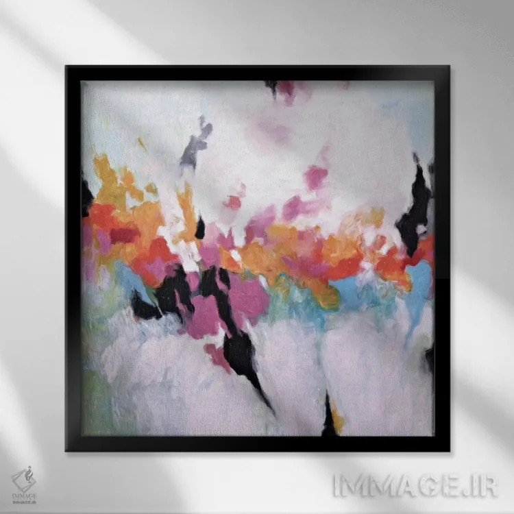 تابلو دکوراتیو اللگرا ۸ اثر رباورهاا کریستوا - نمای قابدار مشکی