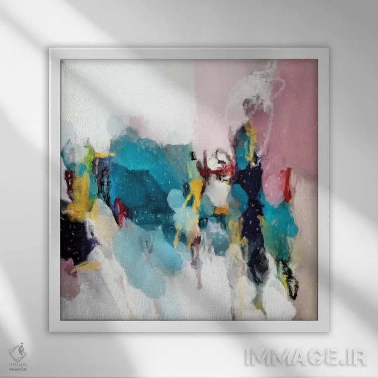 تابلو دکوراتیو اللگرا ۱ اثر رباورهاا کریستوا - نمای قابدار سفید