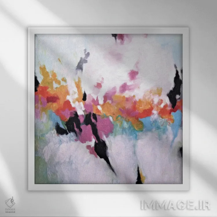 تابلو دکوراتیو اللگرا ۸ اثر رباورهاا کریستوا - نمای قابدار سفید