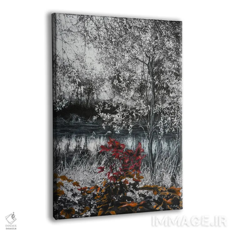 تابلو دکوراتیو شکوفایی اثر شارلوت ادر - نمای پرسپکتیو محصول