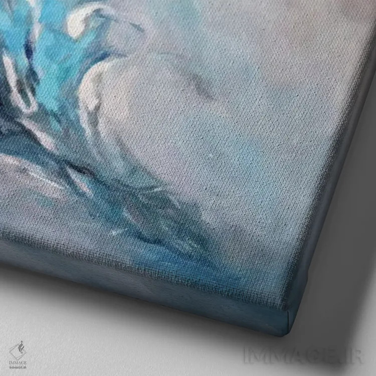 تابلو دکوراتیو بیان ۱ اثر رباورهاا کریستوا - نمای نزدیک بافت بوم