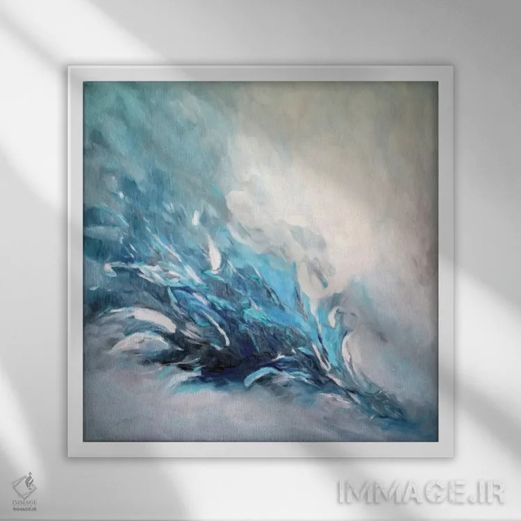 تابلو دکوراتیو بیان ۱ اثر رباورهاا کریستوا - نمای قابدار سفید