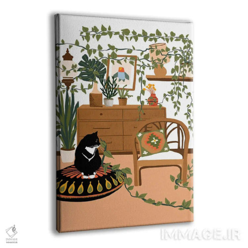 تابلو دکوراتیو بگذار رشد کند اثر جیدا الاسار - نمای پرسپکتیو محصول