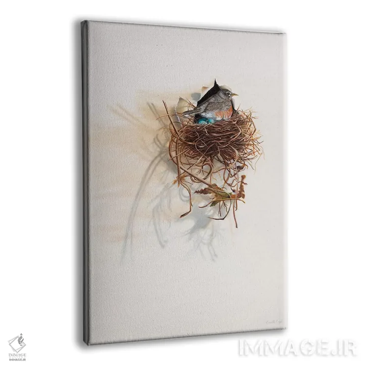 تابلو کلاسیک اتاق زیرشیروانی شهری اثر کامی یل انگل - نمای پرسپکتیو محصول