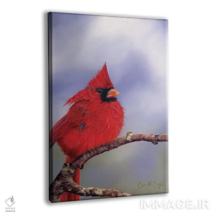 تابلو دکوراتیو بر شاخه اثر کامی یل انگل - نمای پرسپکتیو محصول