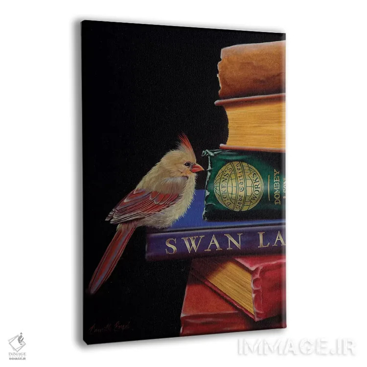 تابلو دکوراتیو پرها و خیال اثر کامی یل انگل - نمای پرسپکتیو محصول