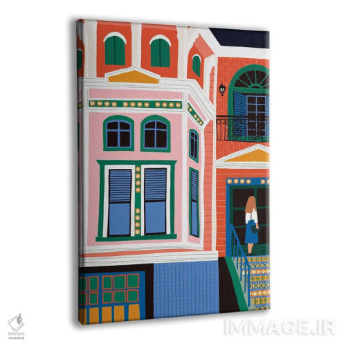 تابلو دکوراتیو خانه ویکتوریایی اثر جیدا الاسار - نمای پرسپکتیو محصول