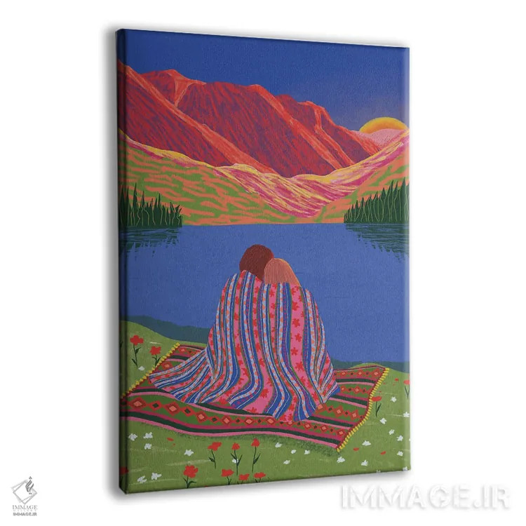 تابلو دکوراتیو پیش از طلوع خورشید اثر جیدا الاسار - نمای پرسپکتیو محصول