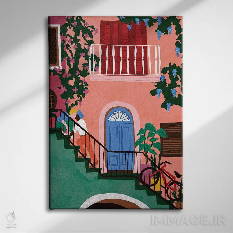 تابلو دکوراتیو مرا ببوس اثر جیدا الاسار - نمای روبهرو روی دیوار