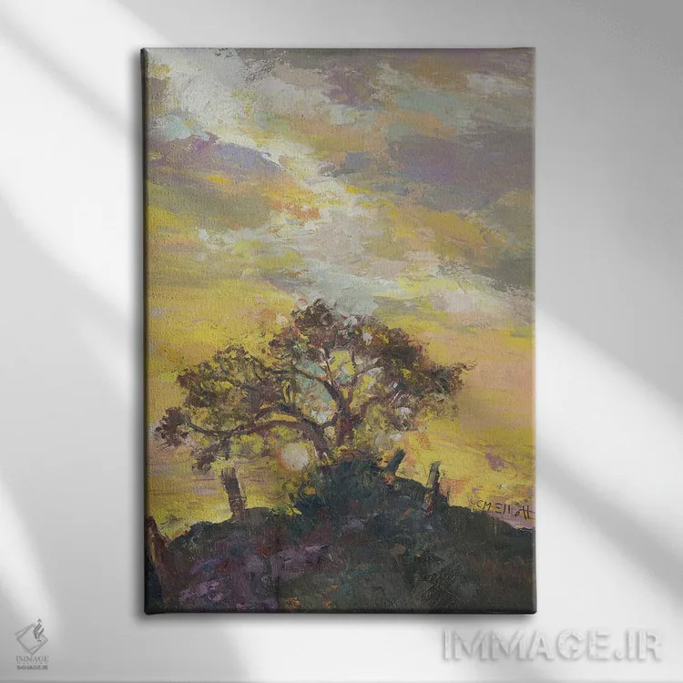 تابلو دکوراتیو یک راه به بالا اثر کترین ام الیوت - نمای روبهرو روی دیوار