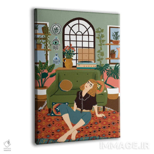 تابلو دکوراتیو آلبوم در حالت تکرار اثر جیدا الاسار - نمای پرسپکتیو محصول