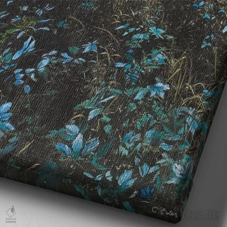 تابلو دکوراتیو پارک اثر شارلوت ادر - نمای نزدیک بافت بوم