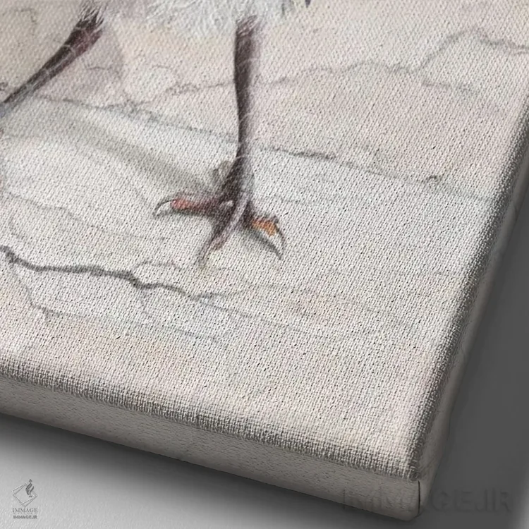 تابلو دکوراتیو آشفتگی دوست داشتنی اثر کامی یل انگل - نمای نزدیک بافت بوم