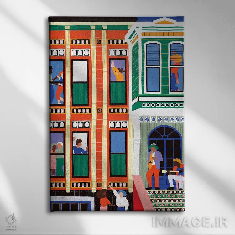 تابلو دکوراتیو خانه جز اثر جیدا الاسار - نمای روبهرو روی دیوار