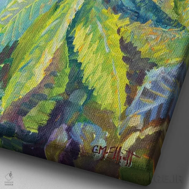 تابلو دکوراتیو امید های لی اثر کترین ام الیوت - نمای نزدیک بافت بوم