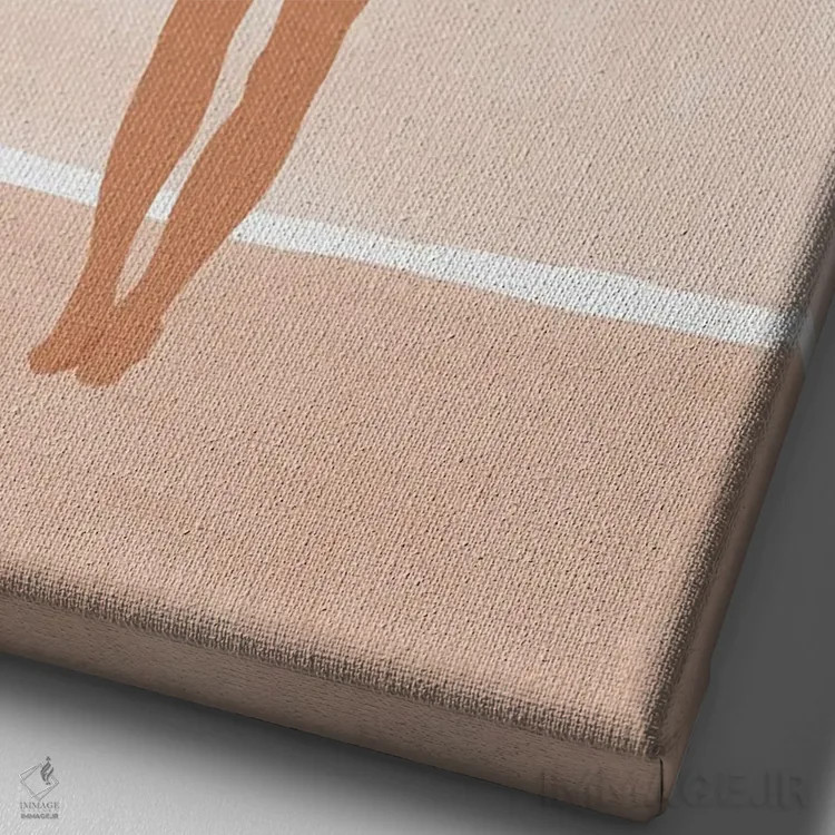 تابلو دکوراتیو نسیم صبحگاهی اثر جیدا الاسار - نمای نزدیک بافت بوم