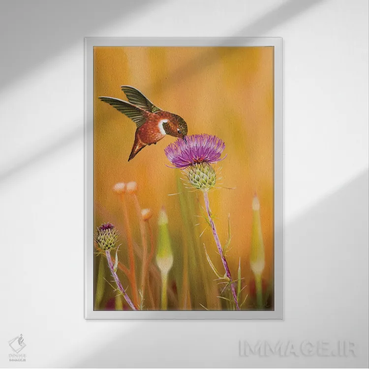 تابلو دکوراتیو زندگی شیرین اثر کامی یل انگل - نمای قابدار سفید