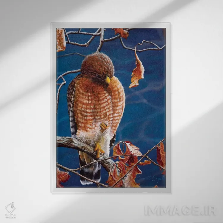 تابلو دکوراتیو افسانه پاییز اثر کامی یل انگل - نمای قابدار سفید