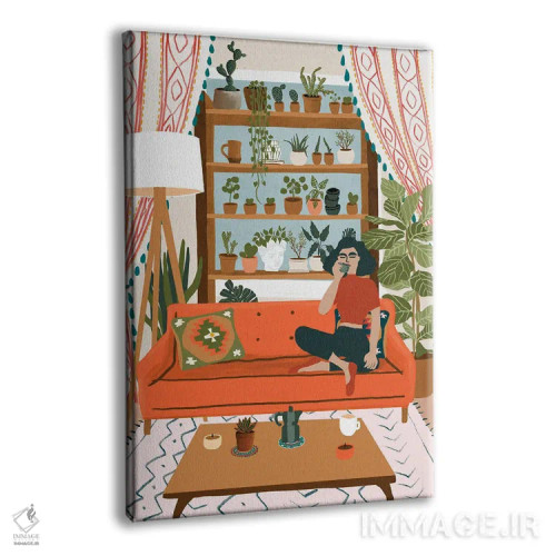 تابلو دکوراتیو ظهر دلپذیر اثر جیدا الاسار - نمای پرسپکتیو محصول