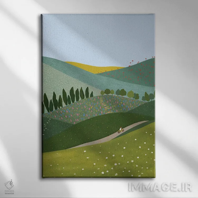 تابلو مدرن هر راهی، راه درست است اثر جیدا الاسار - نمای روبهرو روی دیوار