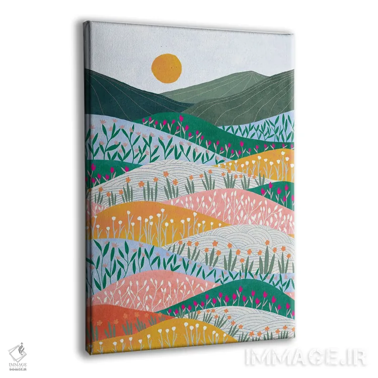 تابلو دکوراتیو طلوع خورشید اثر جیدا الاسار - نمای پرسپکتیو محصول