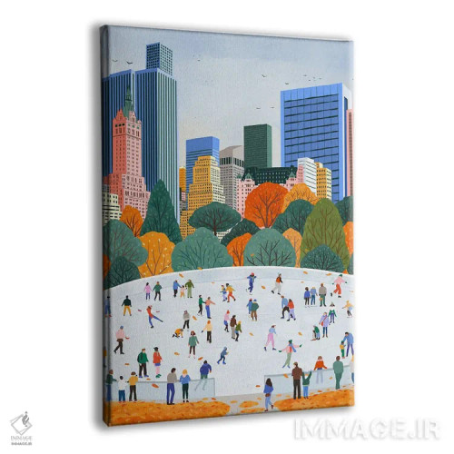 تابلو دکوراتیو پاییز در نیویورک اثر جیدا الاسار - نمای پرسپکتیو محصول