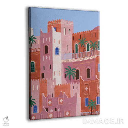 تابلو دکوراتیو غروب در مراکش اثر جیدا الاسار - نمای پرسپکتیو محصول