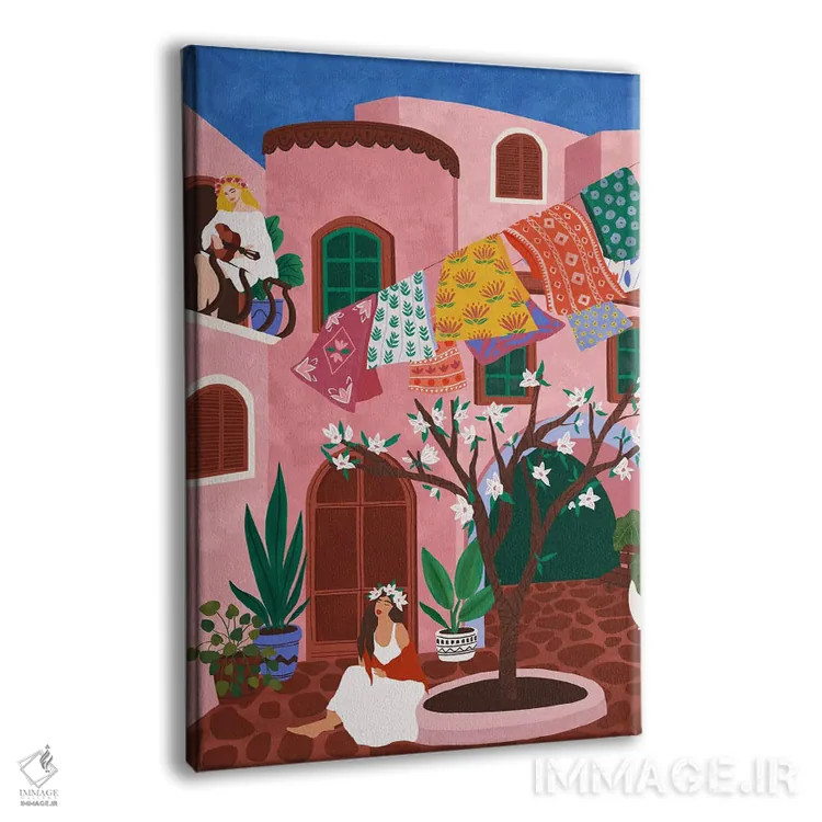 تابلو دکوراتیو بهار اثر جیدا الاسار - نمای پرسپکتیو محصول