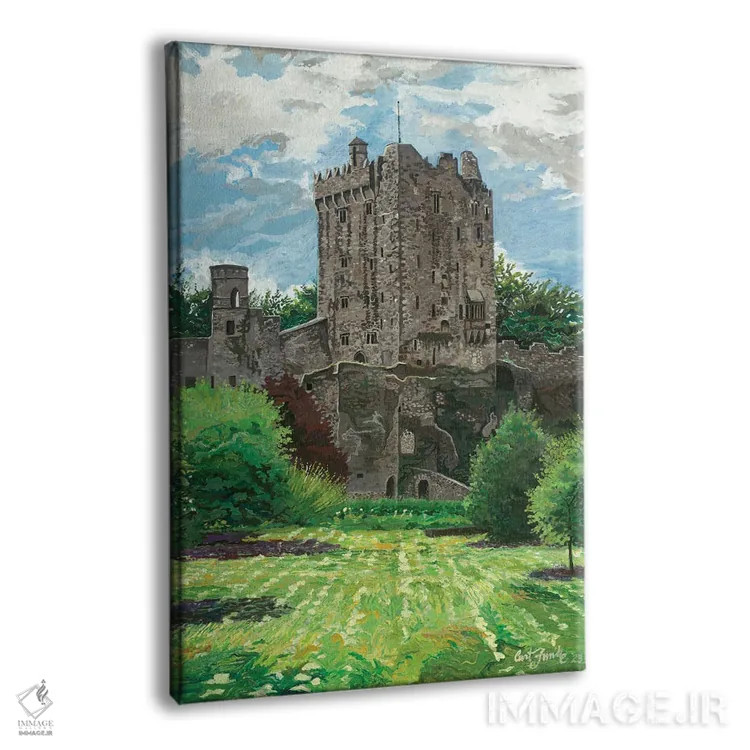 تابلو دکوراتیو قلعه بلارنی اثر کرتیس فانک - نمای پرسپکتیو محصول