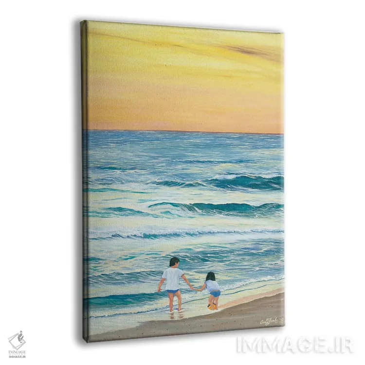 تابلو دکوراتیو یافته ساحل لاودرمیلک اثر کرتیس فانک - نمای پرسپکتیو محصول