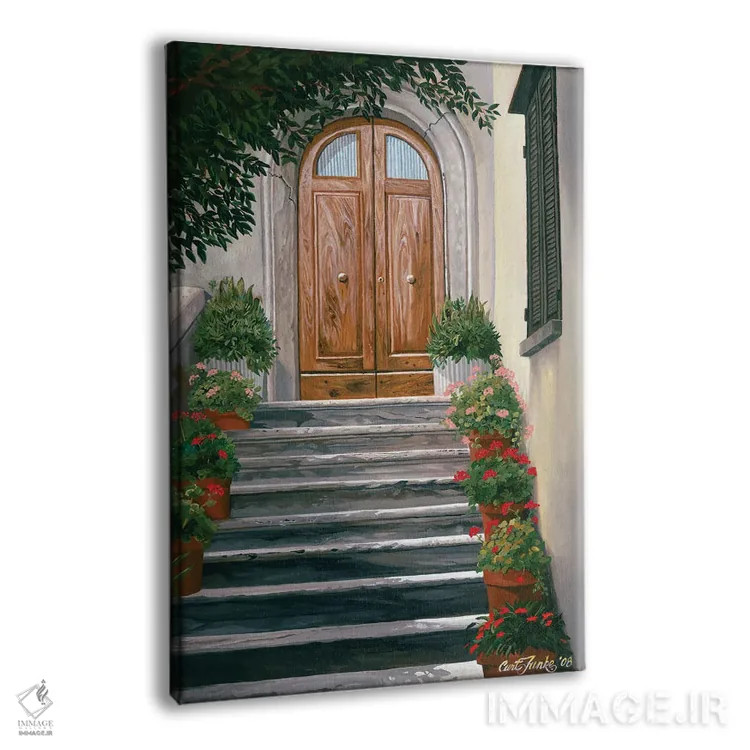 تابلو دکوراتیو پله توسکانی اثر کرتیس فانک - نمای پرسپکتیو محصول